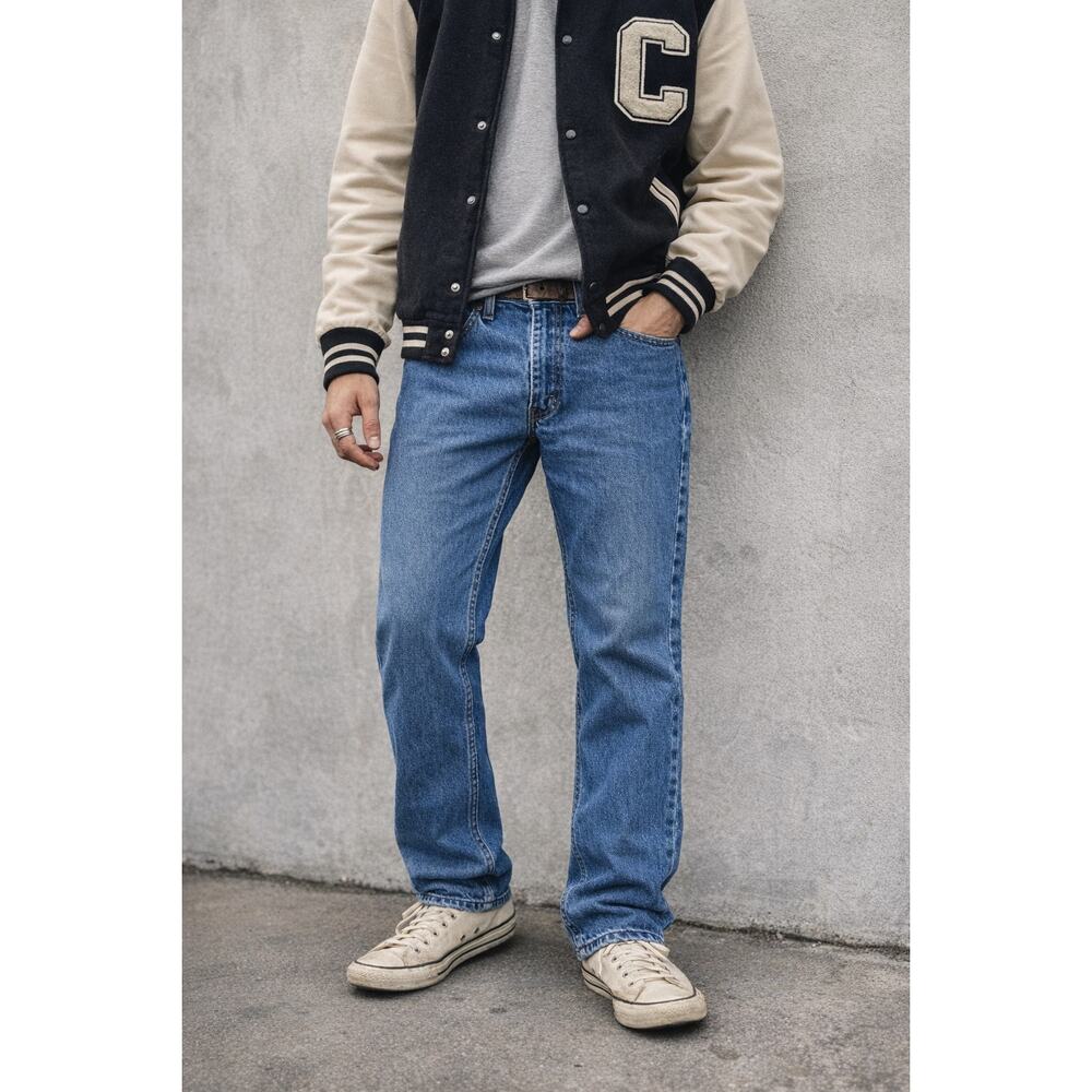 Levi’s 505 Mens Jeans 36x30 Straight Leg Blue Denim 100% Cotton